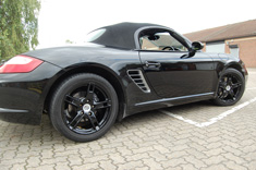 Porsche Boxster 987 18" gloss black wheels